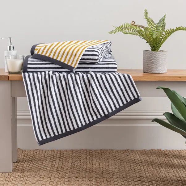 Reversible Striped Cotton Towels