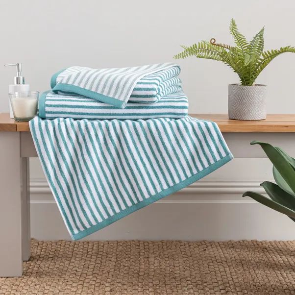 Reversible Striped Cotton Towels