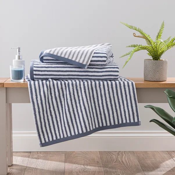 Reversible Striped Cotton Towels