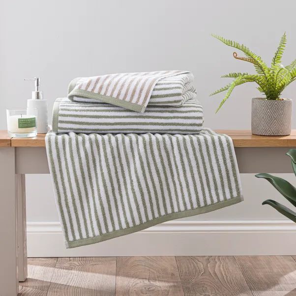 Reversible Striped Cotton Towels