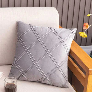 Velvet Pleated Sofa Cushion 1pc