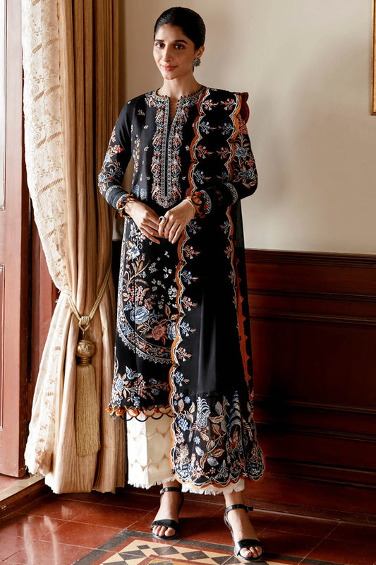 EMBROIDERED - BLACK LAWN 3 PCS