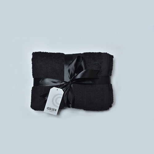 Classic Hand Towel 20x30 Inches Black Gift Pack
