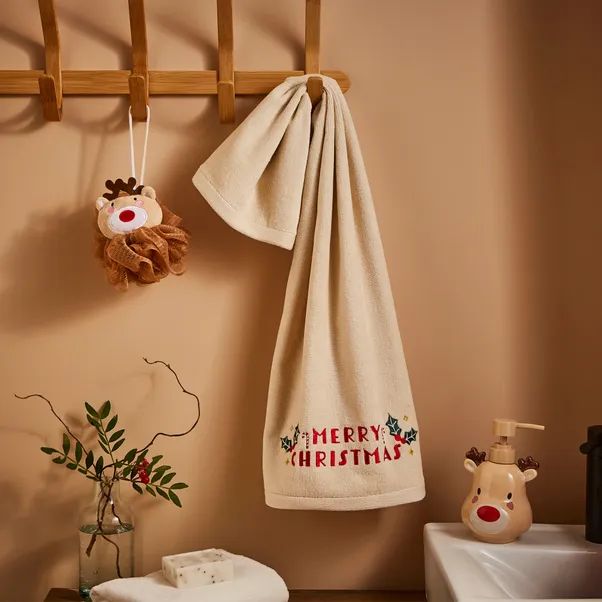 Christmas Embroidered Towel