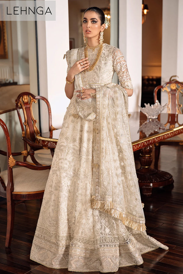 EMBROIDERED - GOLDEN LEHNGA