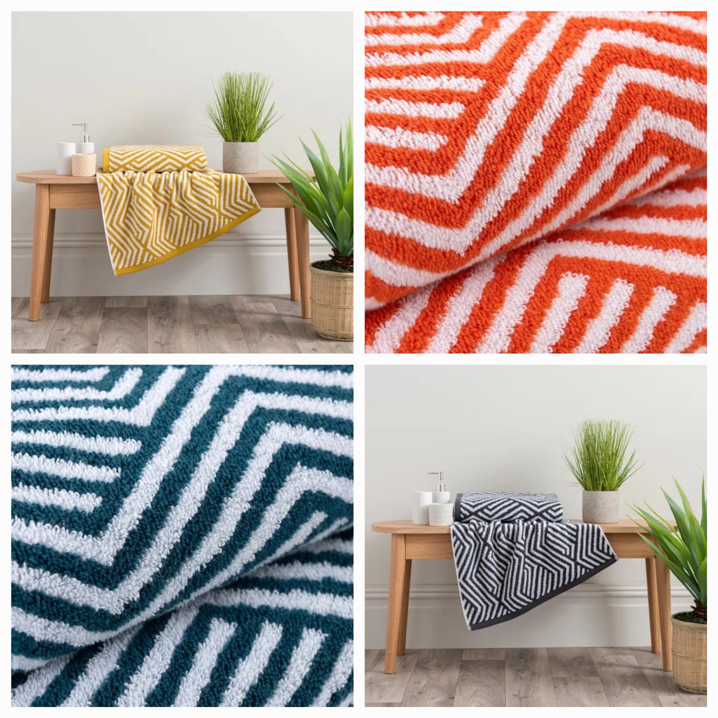 Zigzag Yarn Dyed Towel