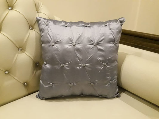 Lava Pintuck Decorative Cushion 18 x 18 Inches with Filling (Pair)