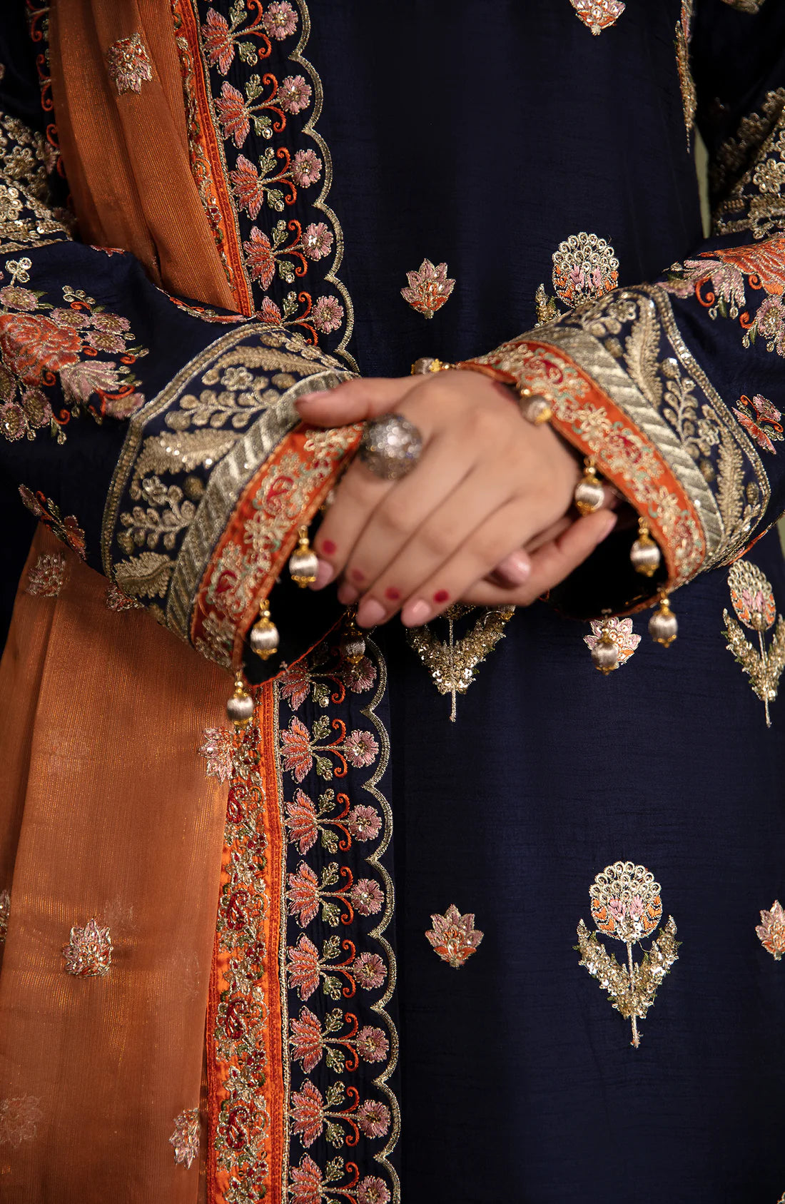 Emaan Adeel Embroidered Silk 3 piece suit NR 07 DIVANI