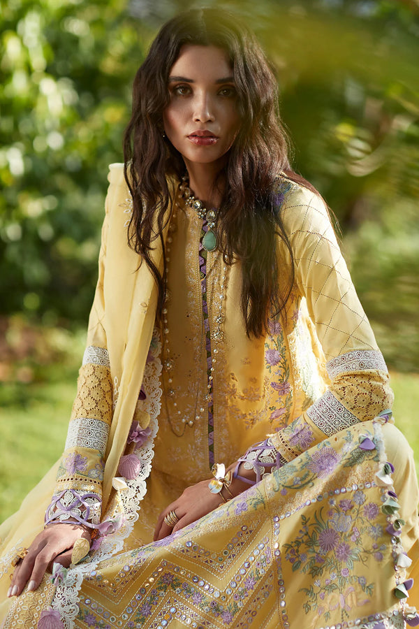 EMBROIDERED - YELLOW LAWN 3 PCS