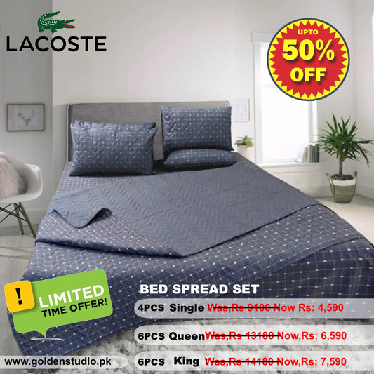Quilted Bed Spread GP2025 - Lacoste Percale