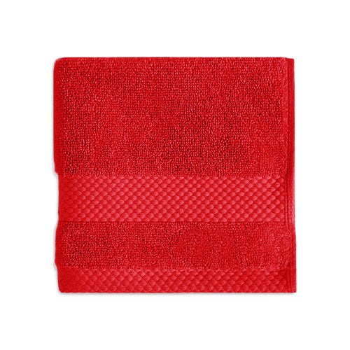 Khas Combed Hand Towel 20 x 30 Inches Red