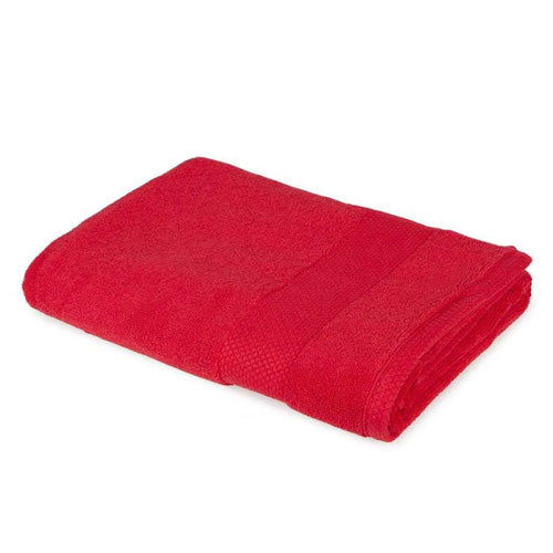 Khas Combed Bath Towel 27 x 54 Inches Red