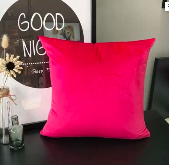 Velvet Cushion with Filling - 16x16 inches (1 PC)