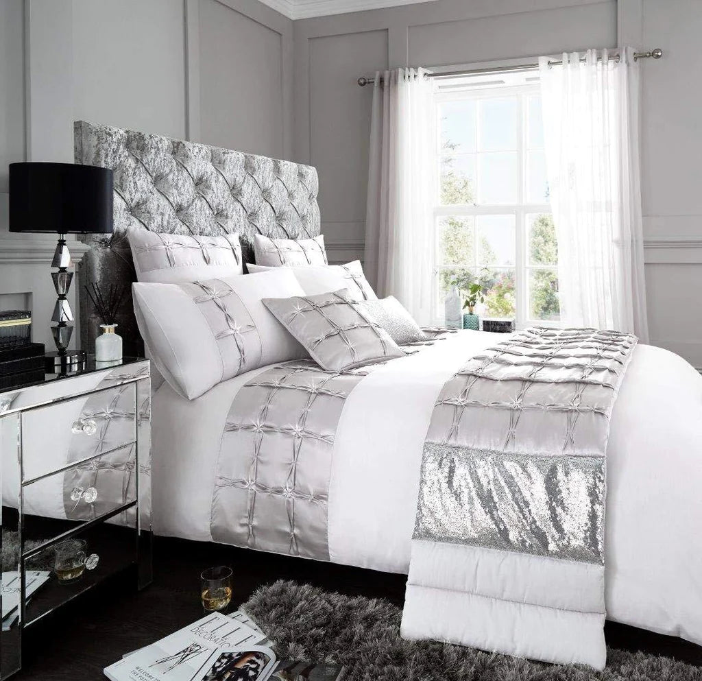 Luxury Bridal Duvet Set With Sequence