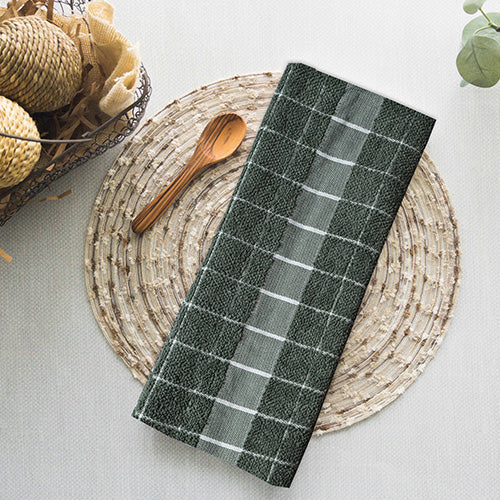 Wafer Terry Kitchen Towel Green